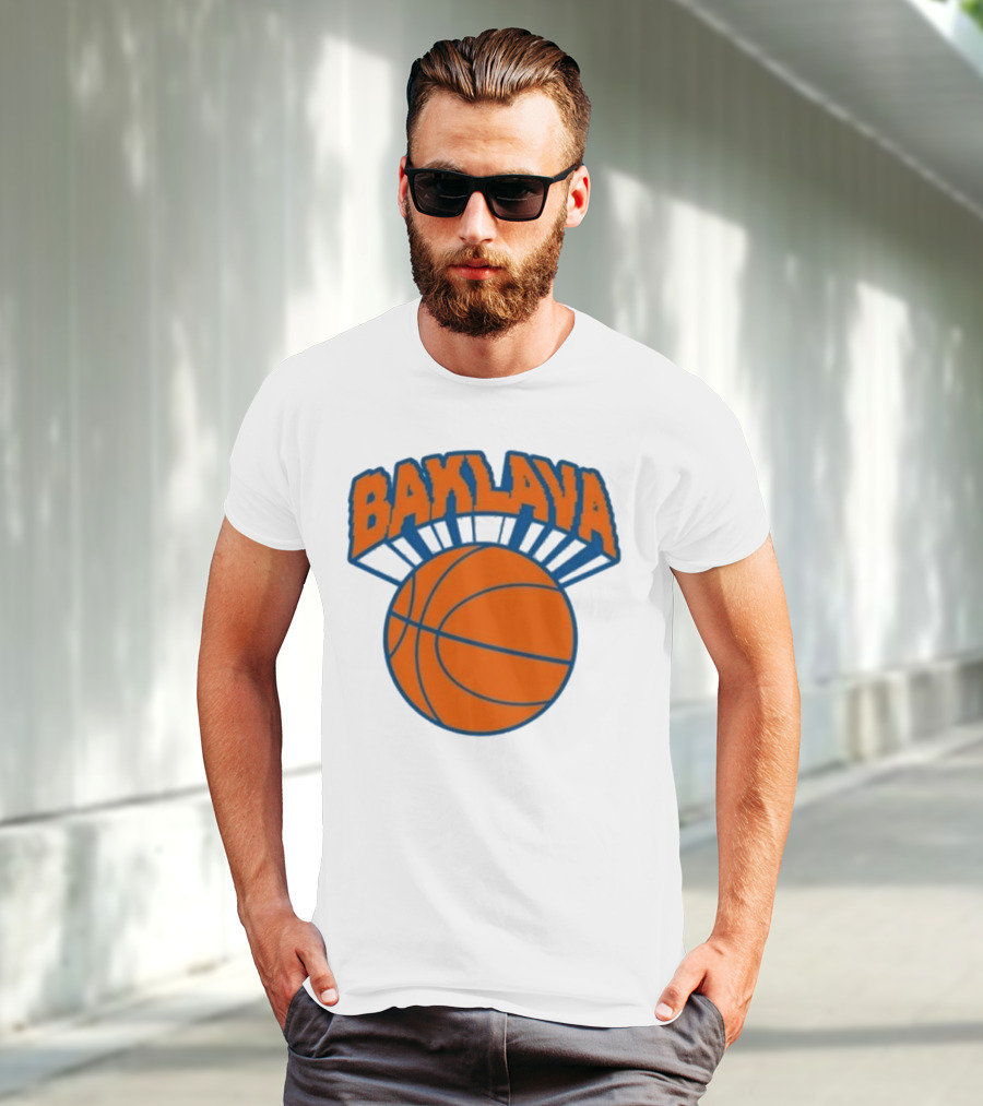 Bronson Baklava NY Knicks Basketball T-Shirt