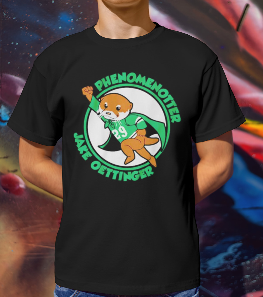 Dallas Stars Jake Oettinger Phenomenotter 29 Superhero Otter T-Shirt