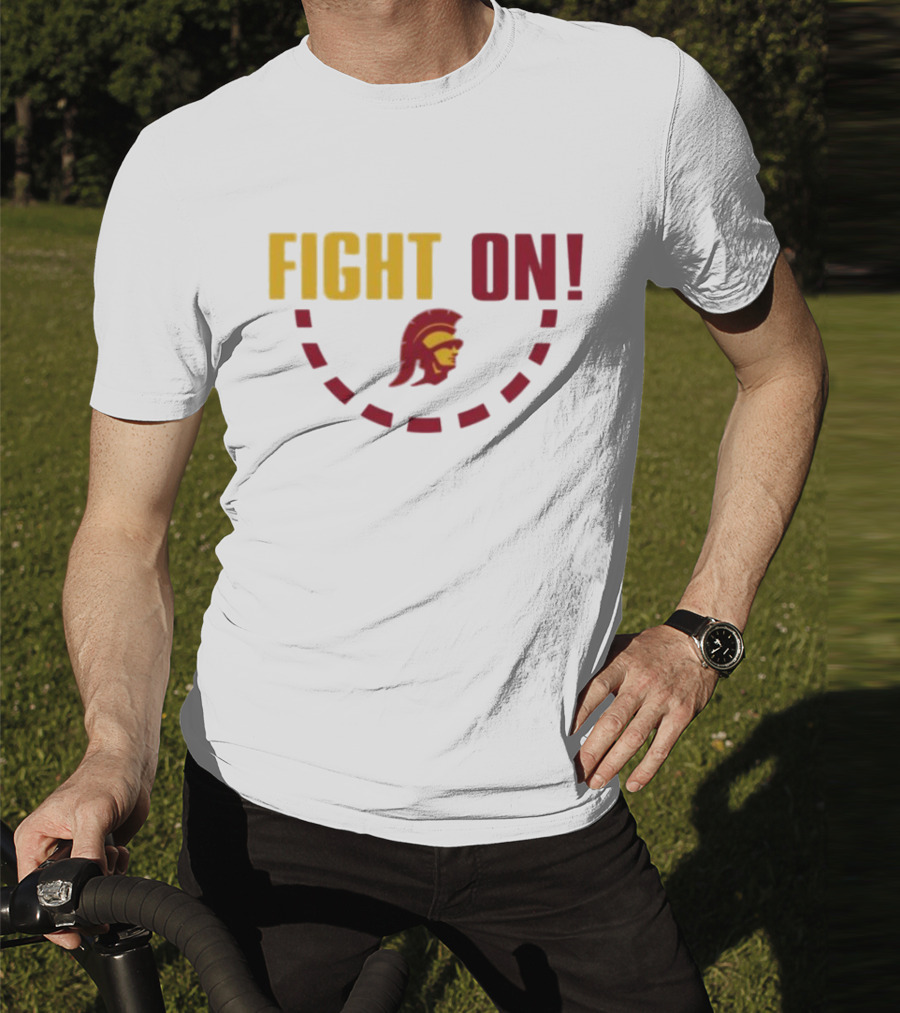 FIGHT ON USC Trojans Trojan Head T-Shirt