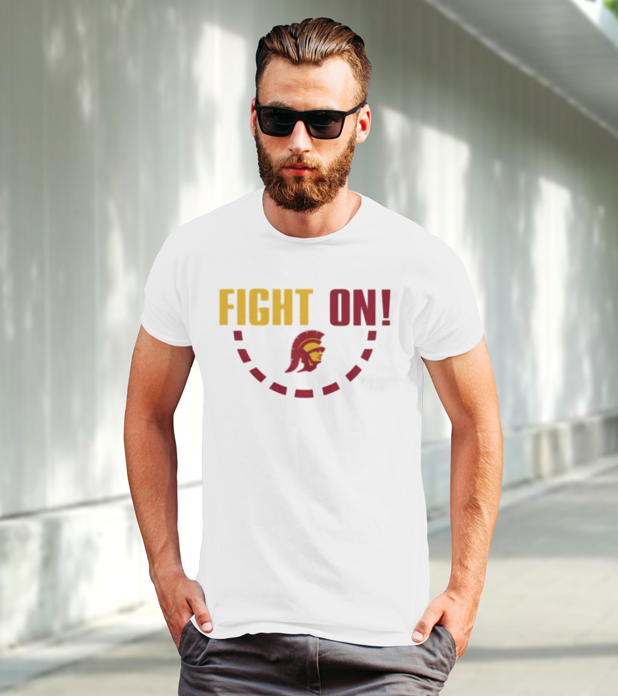 FIGHT ON USC Trojans Trojan Head T-Shirt