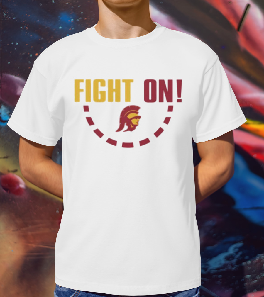 FIGHT ON USC Trojans Trojan Head T-Shirt
