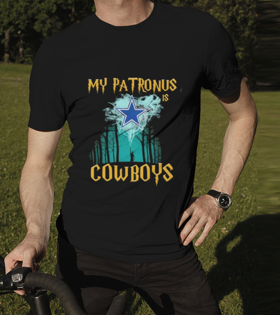 My Patronus Is Dallas Cowboys Star With Deer In Forest Scene T-Shirt
