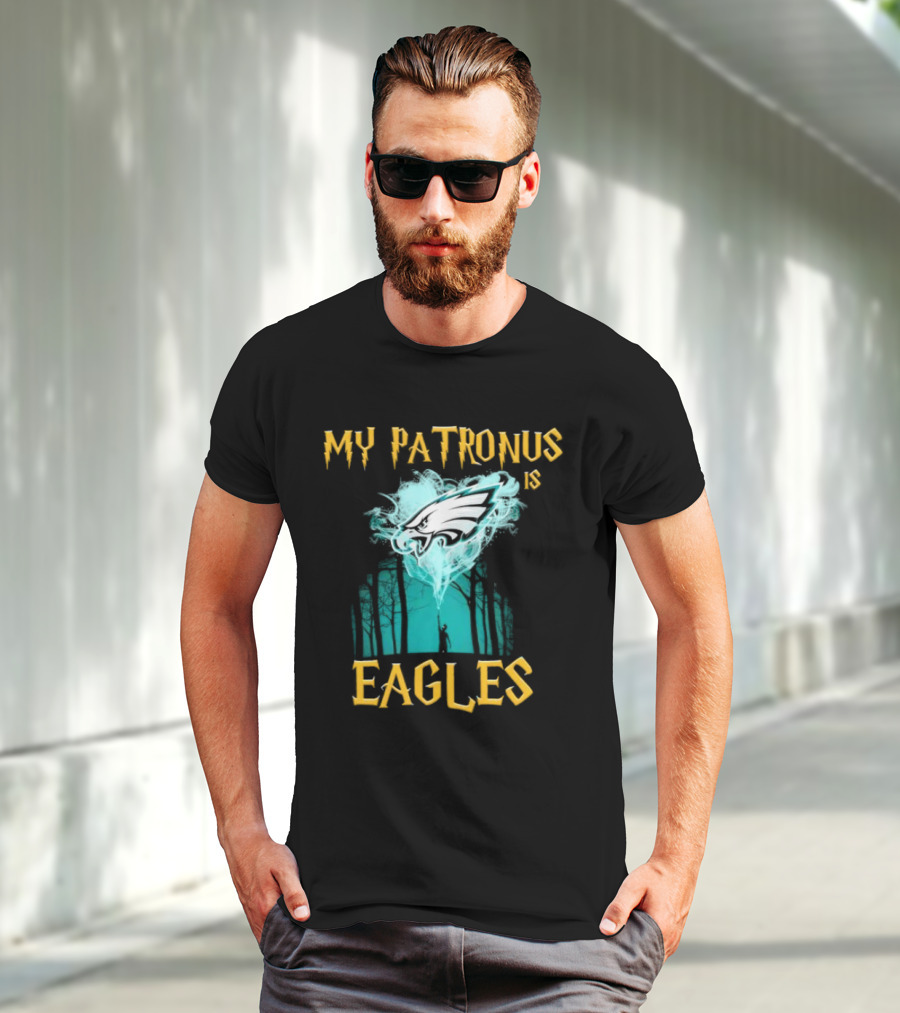 My Patronus Is Philadelphia Eagles Forest Scene Football Fan Magic Charm T-Shirt