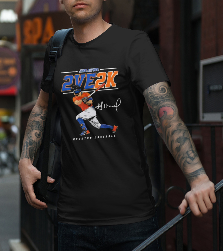 JOSE ALTUVE 2VE 2K HOUSTON BASEBALL SIGNATURE T-Shirt