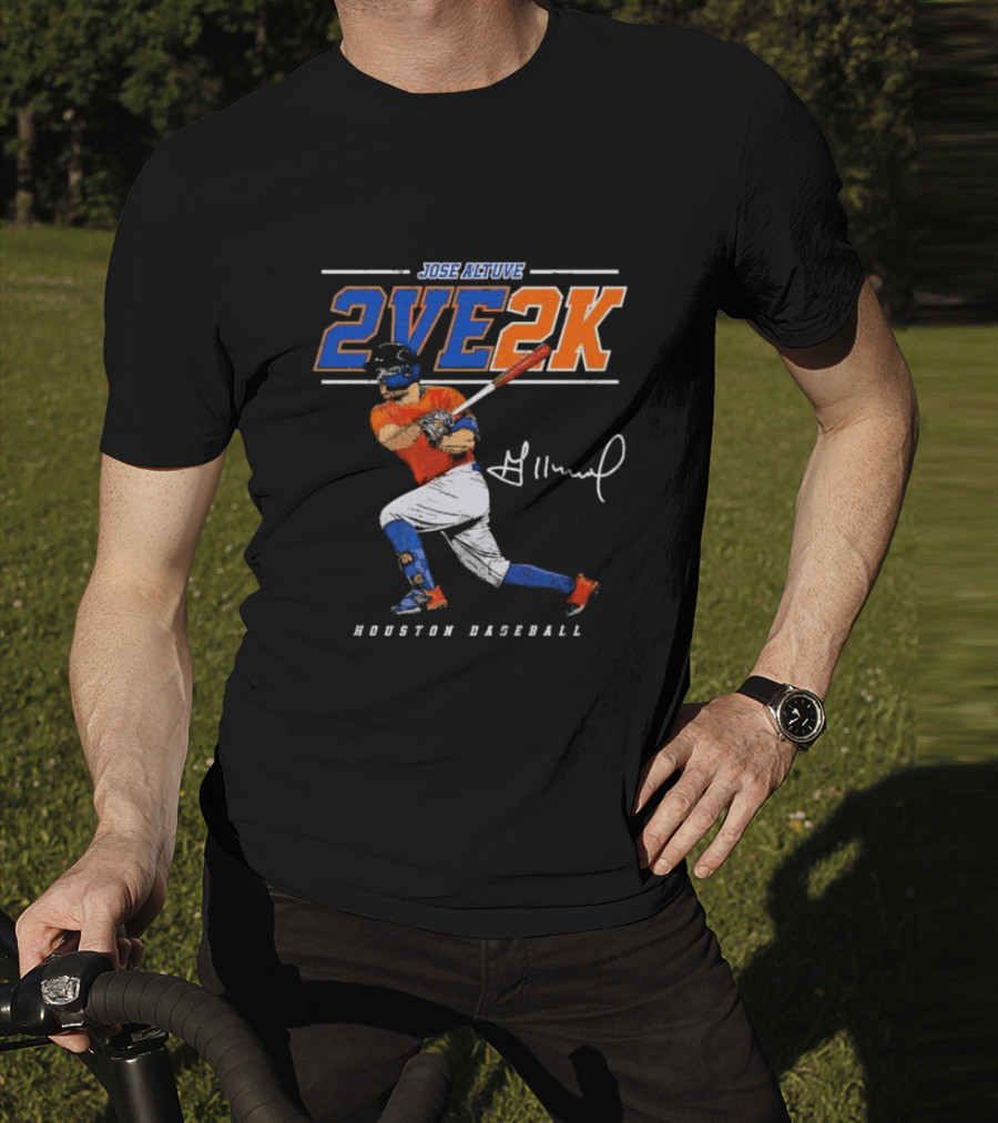 JOSE ALTUVE 2VE 2K HOUSTON BASEBALL SIGNATURE T-Shirt