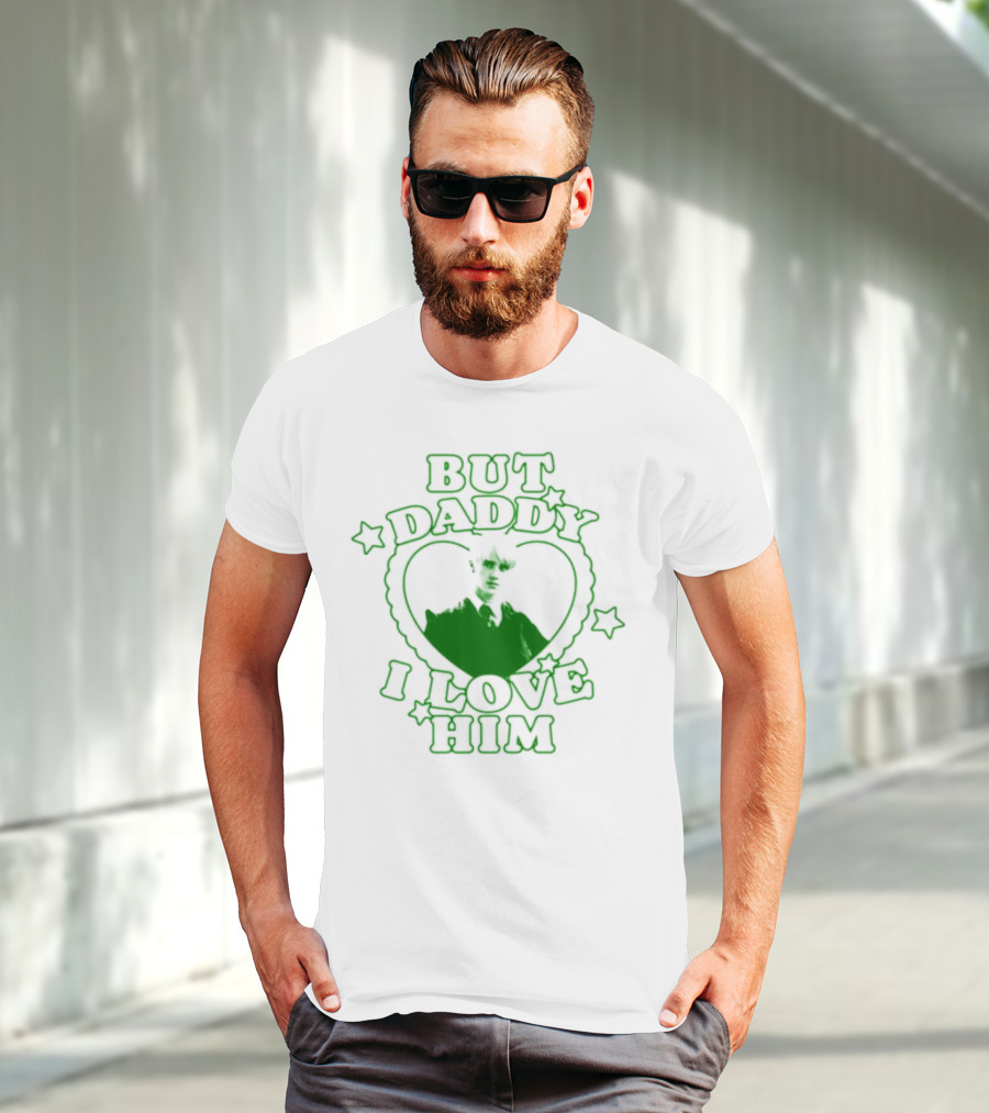 Draco Malfoy But Daddy I Love Him Heart Stars Green T-Shirt