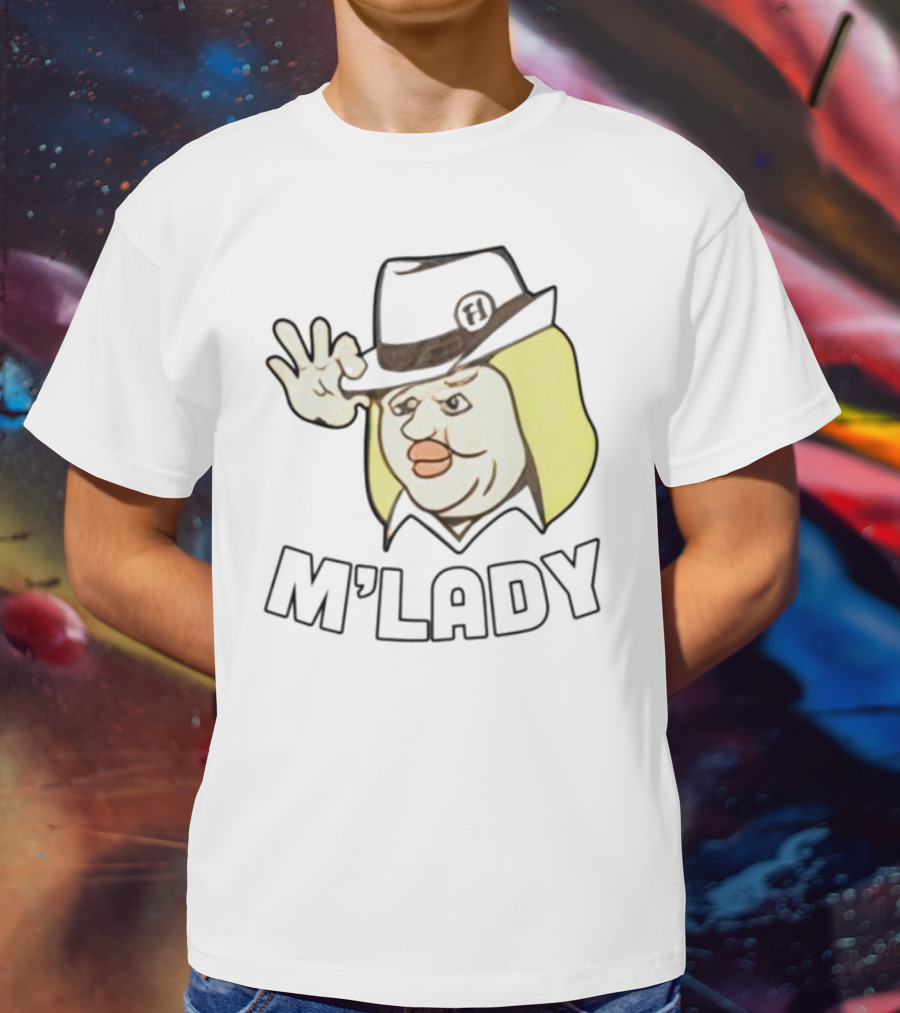 Elyse Willems M'Lady Cartoon Fedora Memes T-Shirt