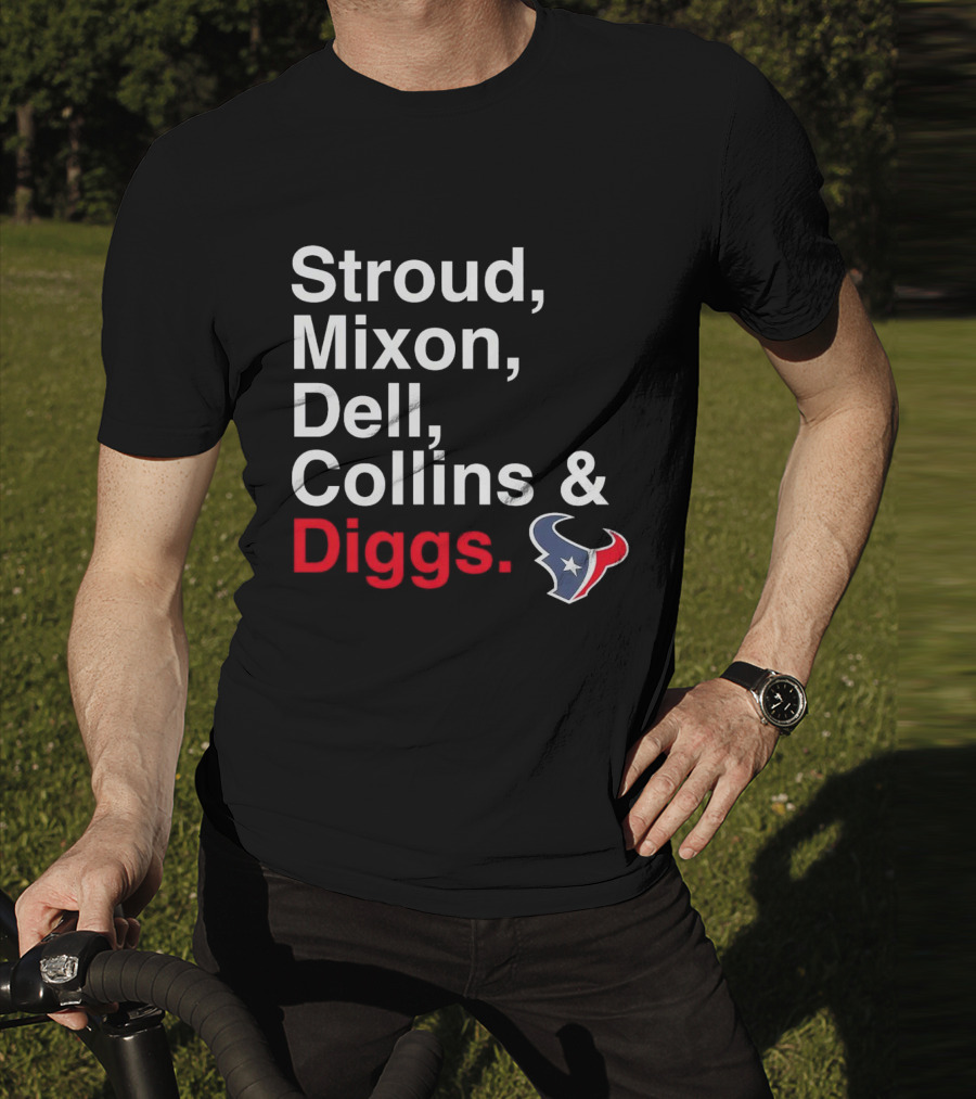 Houston Texans Stroud Mixon Dell Collins Diggs T-Shirt