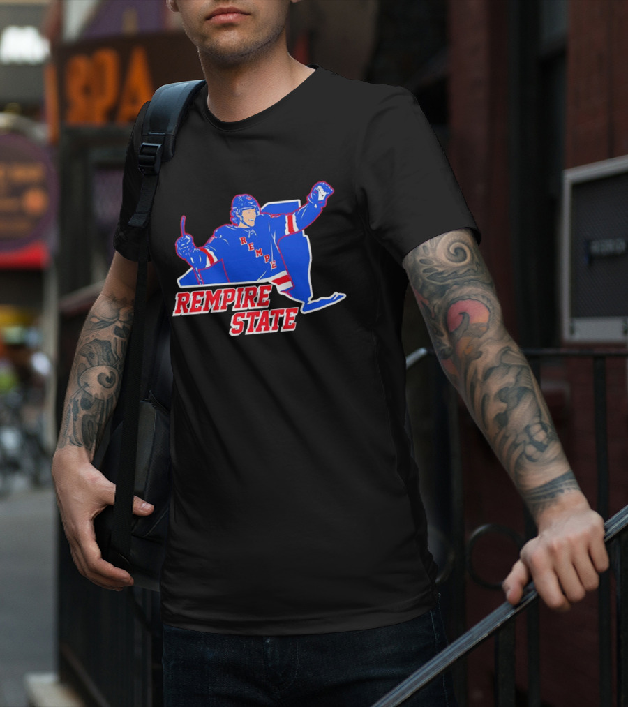 Matt Rempe Rempire State Hockey New York Rangers T-Shirt