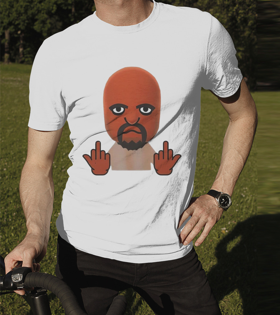 Mii Mood Funny Character With Hand Gesture T-Shirt