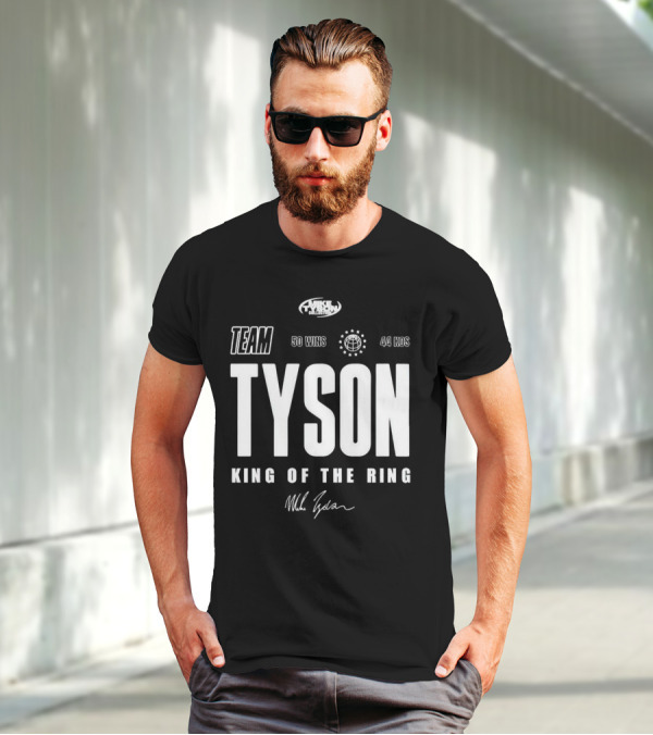 Mike Tyson Collection Team Tyson 50 Wins 44 KOs King Of The Ring T-Shirt