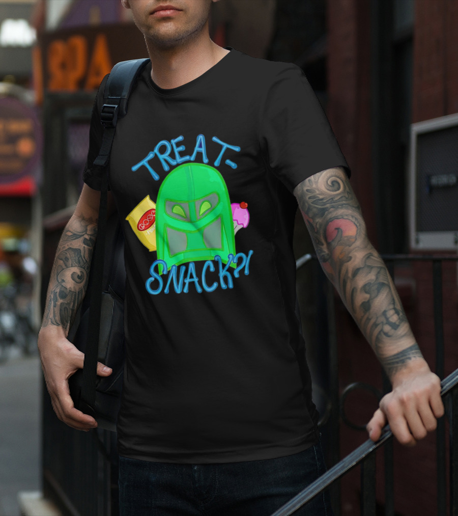 Treat Snack Helmet With Ice Cream And Space Snacks T-Shirt