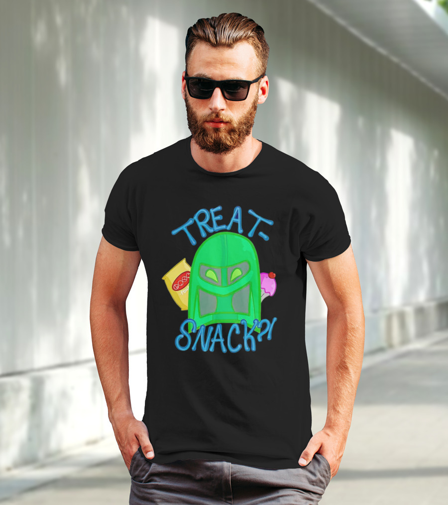 Treat Snack Helmet With Ice Cream And Space Snacks T-Shirt