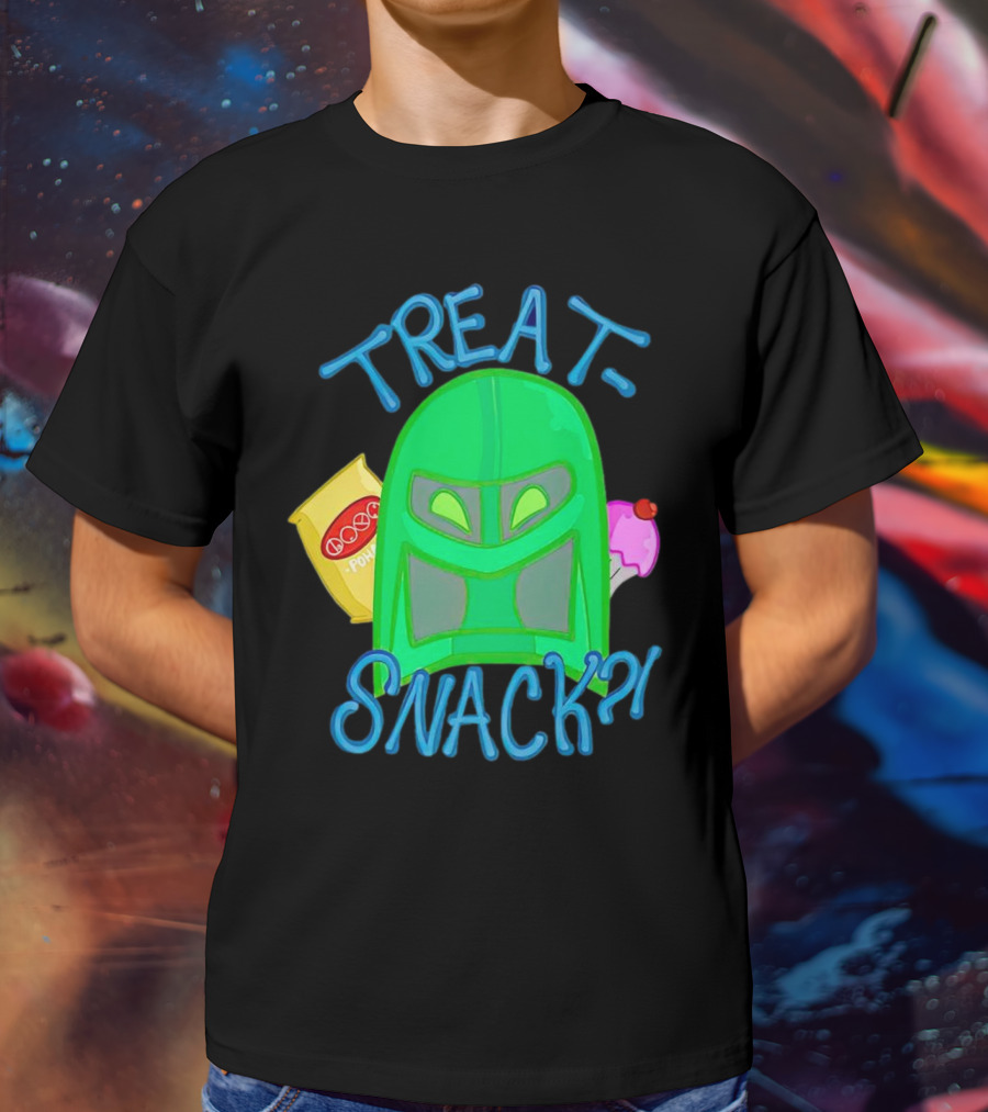 Treat Snack Helmet With Ice Cream And Space Snacks T-Shirt