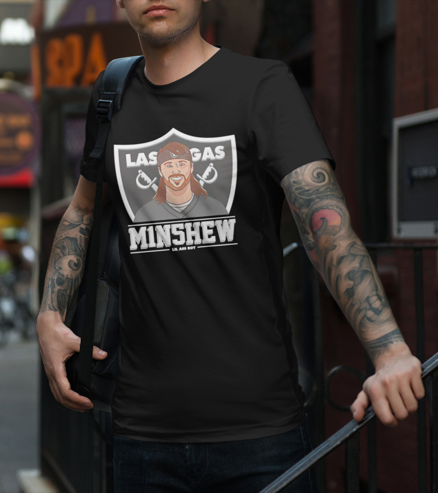 Las Vegas Raiders Minshew M1N5HEW Lil Ass Boy T-Shirt