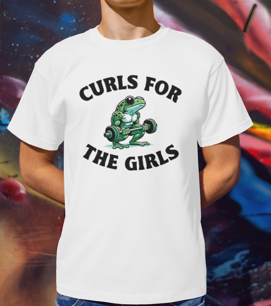 Curls For The Girls Frog Gym T-Shirt