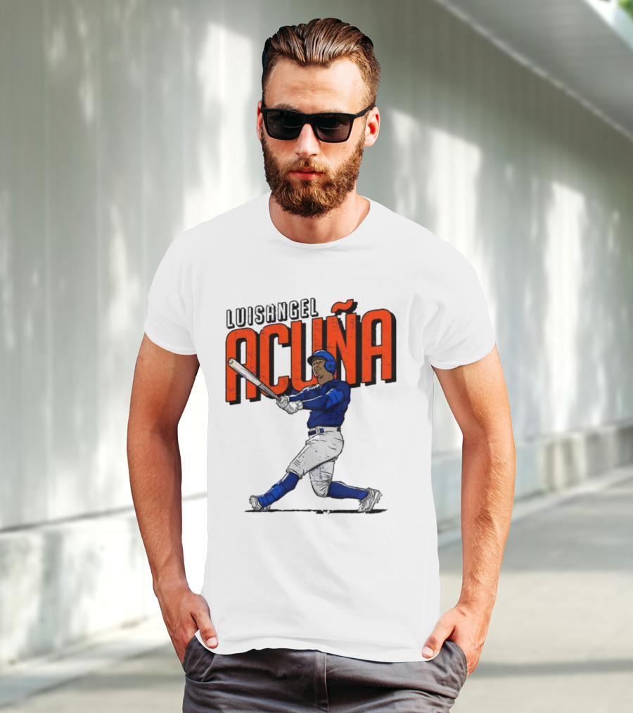 Luisangel Acuna Baseball Hitter Action T-Shirt