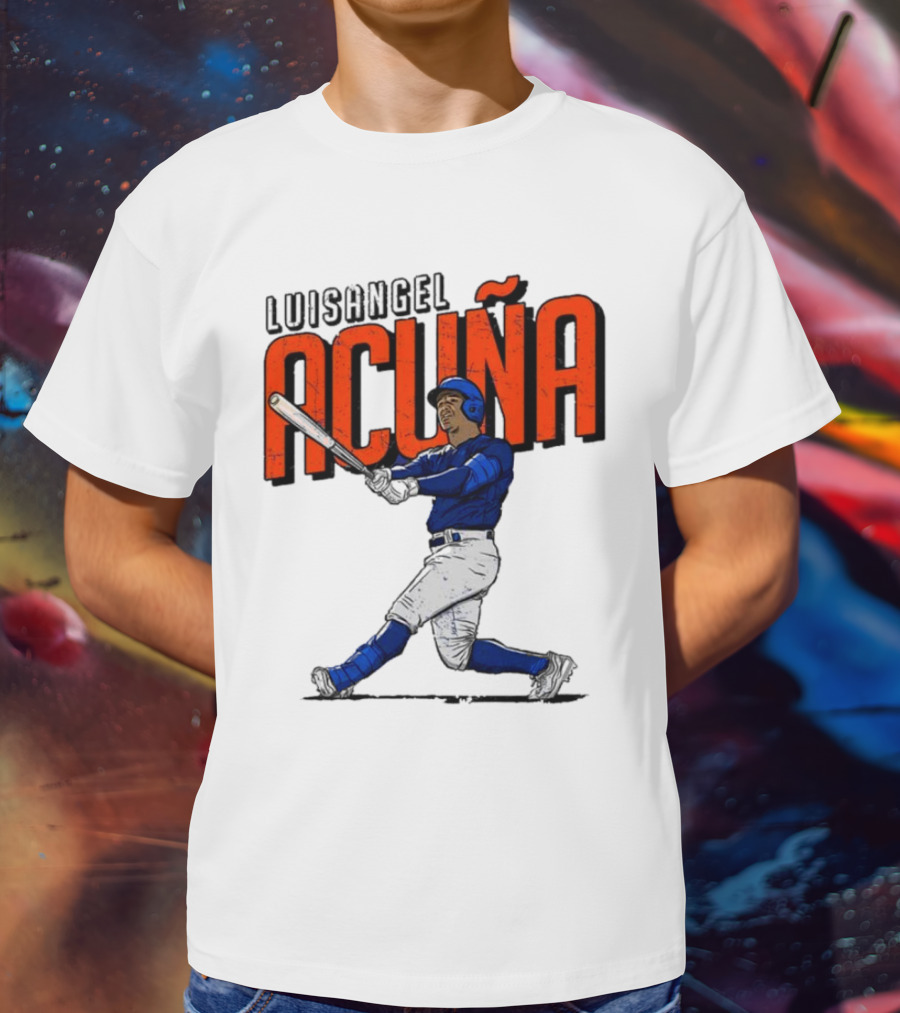 Luisangel Acuna Baseball Hitter Action T-Shirt