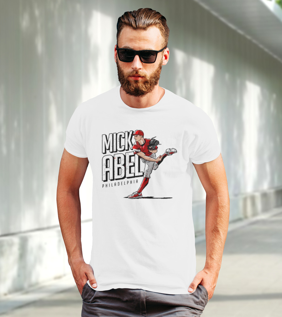 Mick Abel Philadelphia MLBPA Player Pitching Action T-Shirt