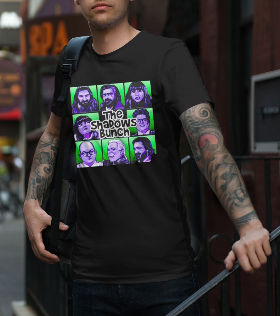 The Shadows Bunch Characters Pop Art Collage T-Shirt