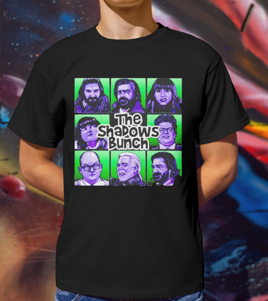 The Shadows Bunch Characters Pop Art Collage T-Shirt