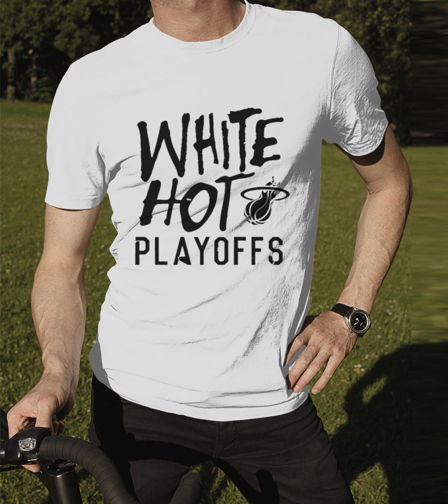 White Hot Playoffs Miami Heat Basketball T-Shirt