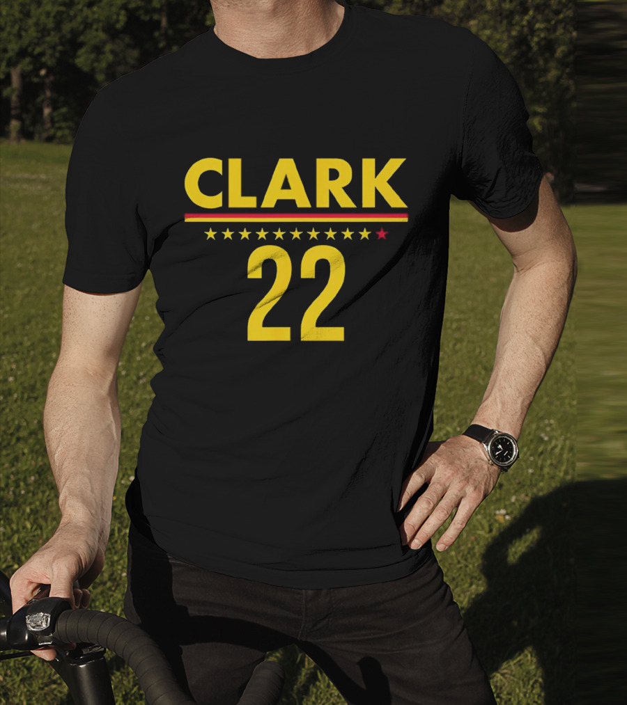Caitlin Clark Clark 22 Stars T-Shirt
