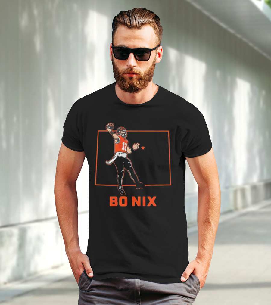 Bo Nix Football Star Player Denver Broncos T-Shirt