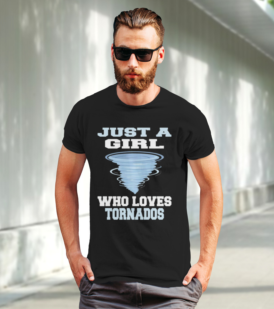 JUST A GIRL WHO LOVES TORNADOS TORNADO SPIRAL T-Shirt