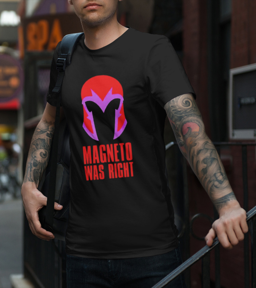 Magneto Was Right Helmet Icon Marvel Fan T-Shirt