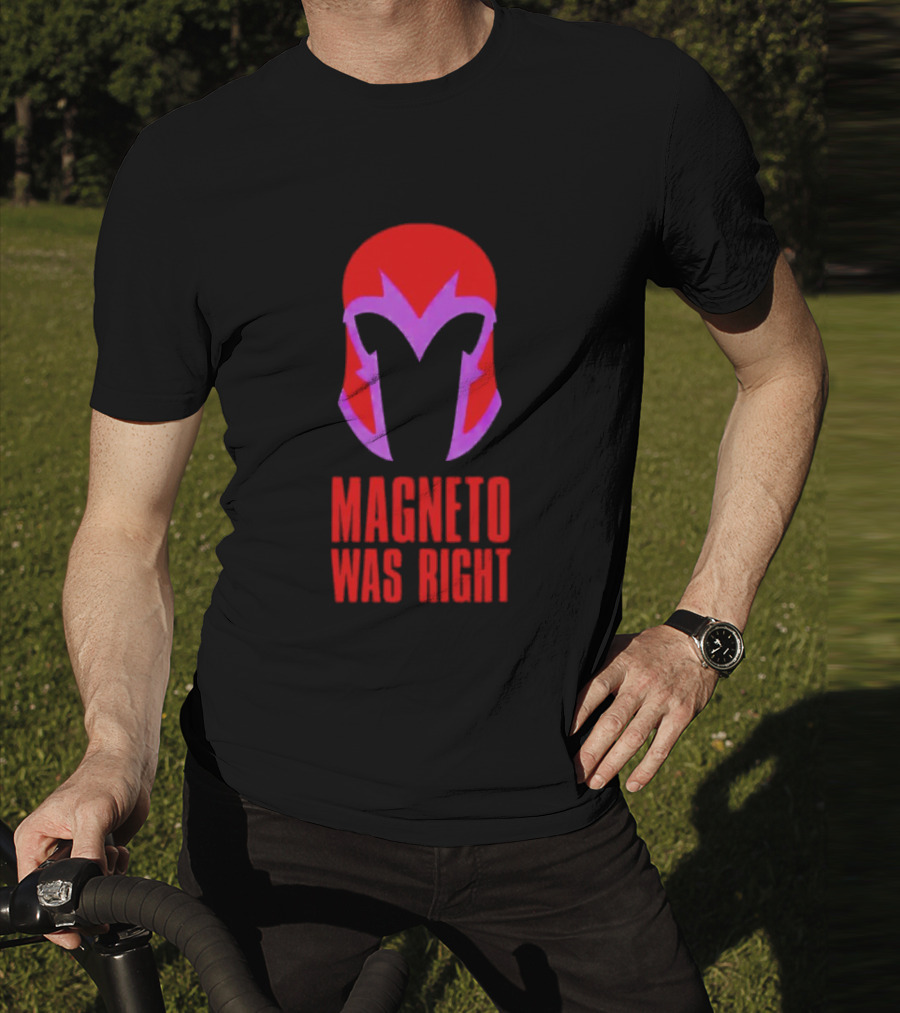 Magneto Was Right Helmet Icon Marvel Fan T-Shirt