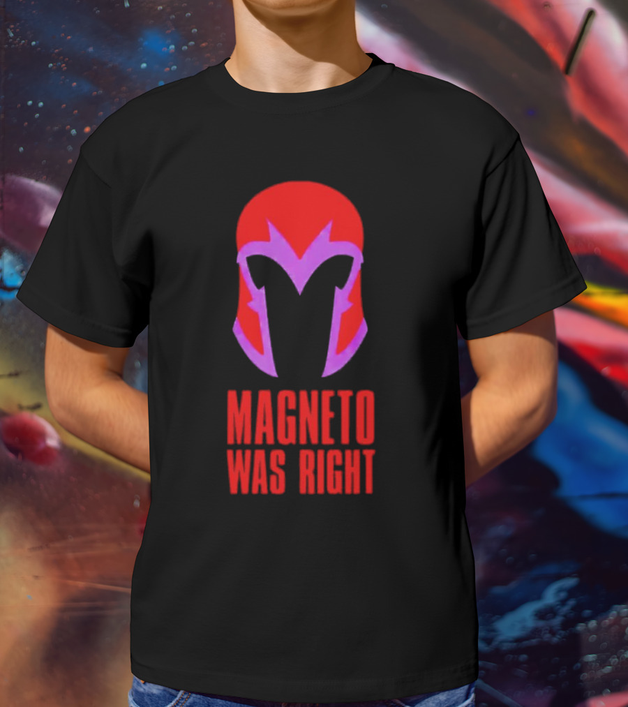 Magneto Was Right Helmet Icon Marvel Fan T-Shirt