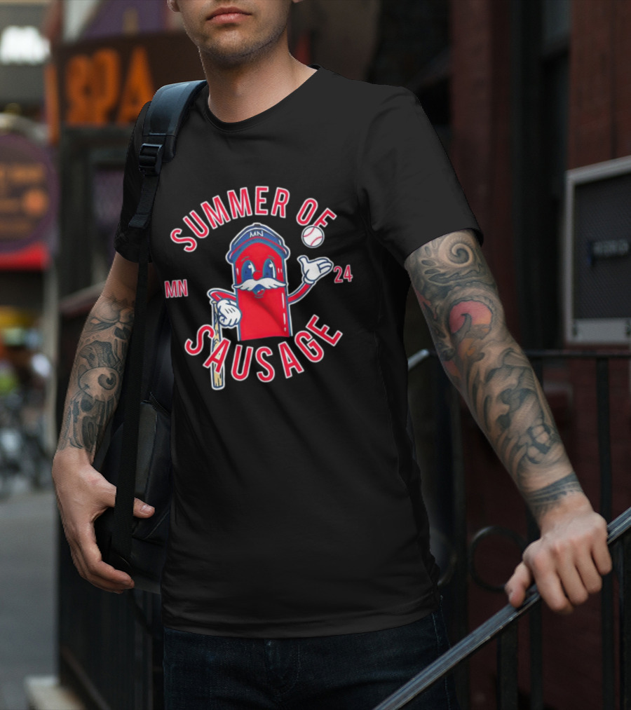 Summer Of Sausage MN Baseball Mascot 24 T-Shirt