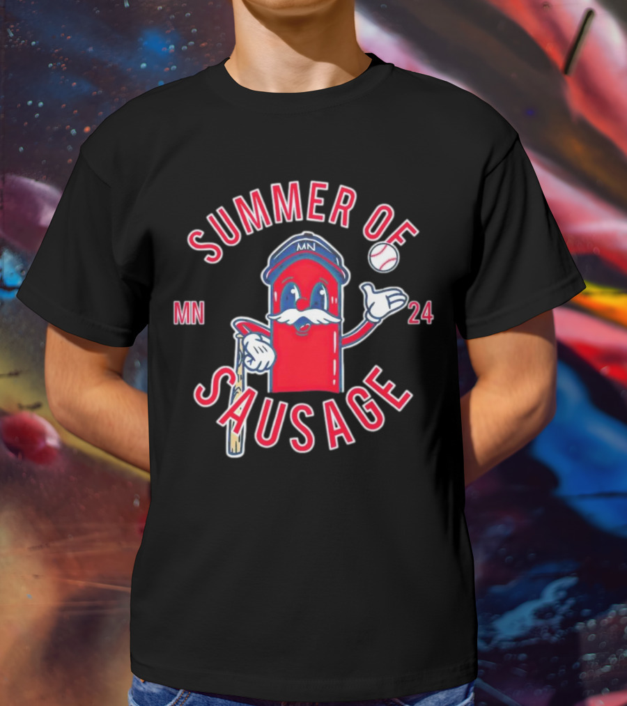 Summer Of Sausage MN Baseball Mascot 24 T-Shirt