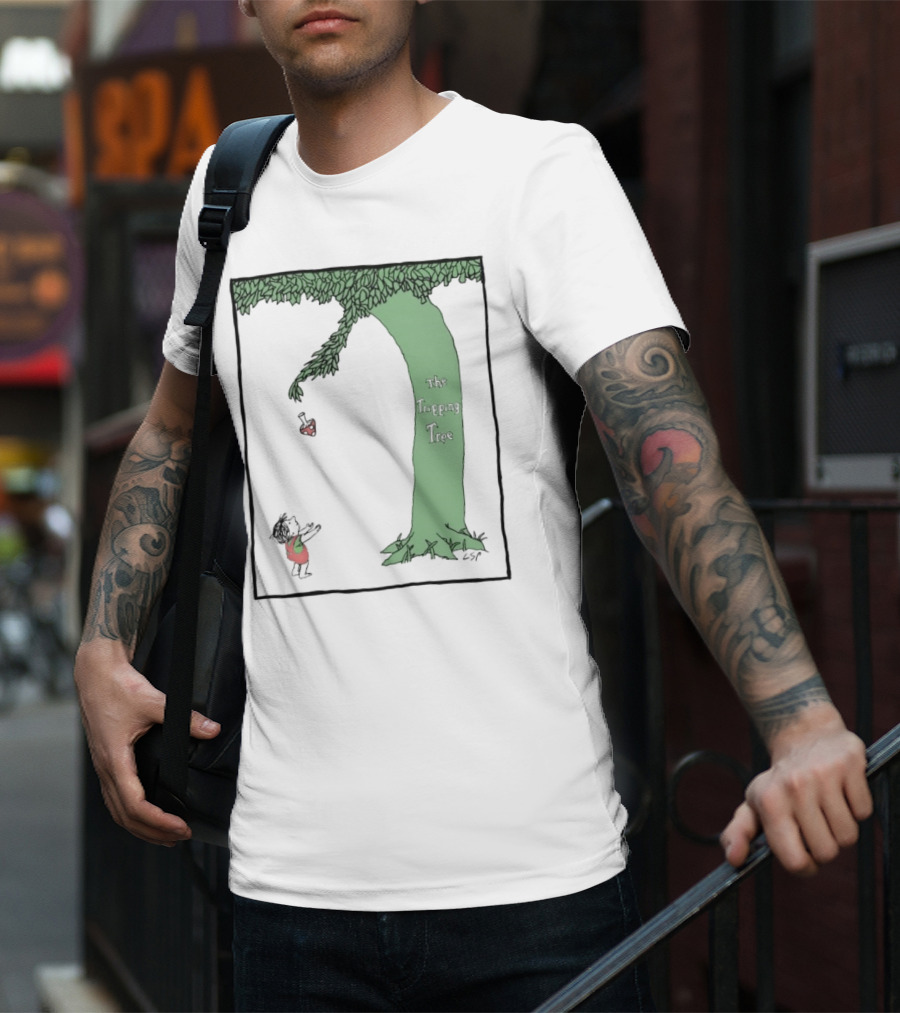 The Tripping Tree Heart Exchange Green Animation T-Shirt