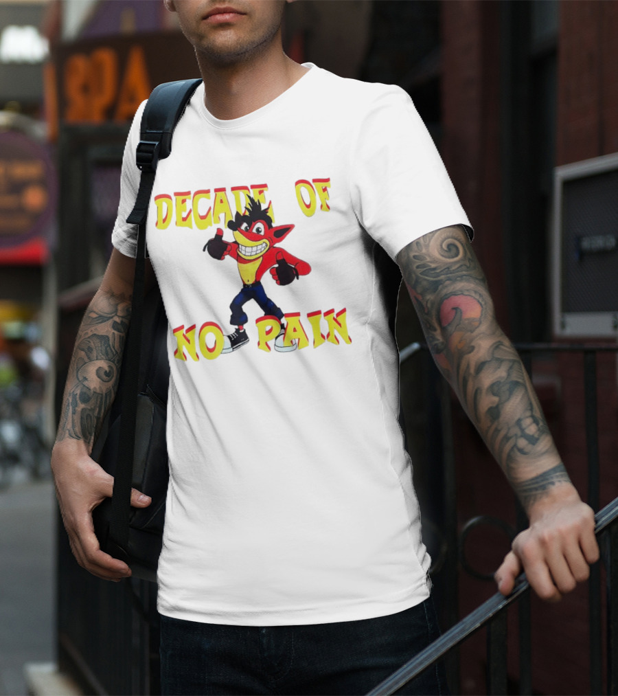 Decade Of No Pain Crash Bandicoot Thumbs Up T-Shirt