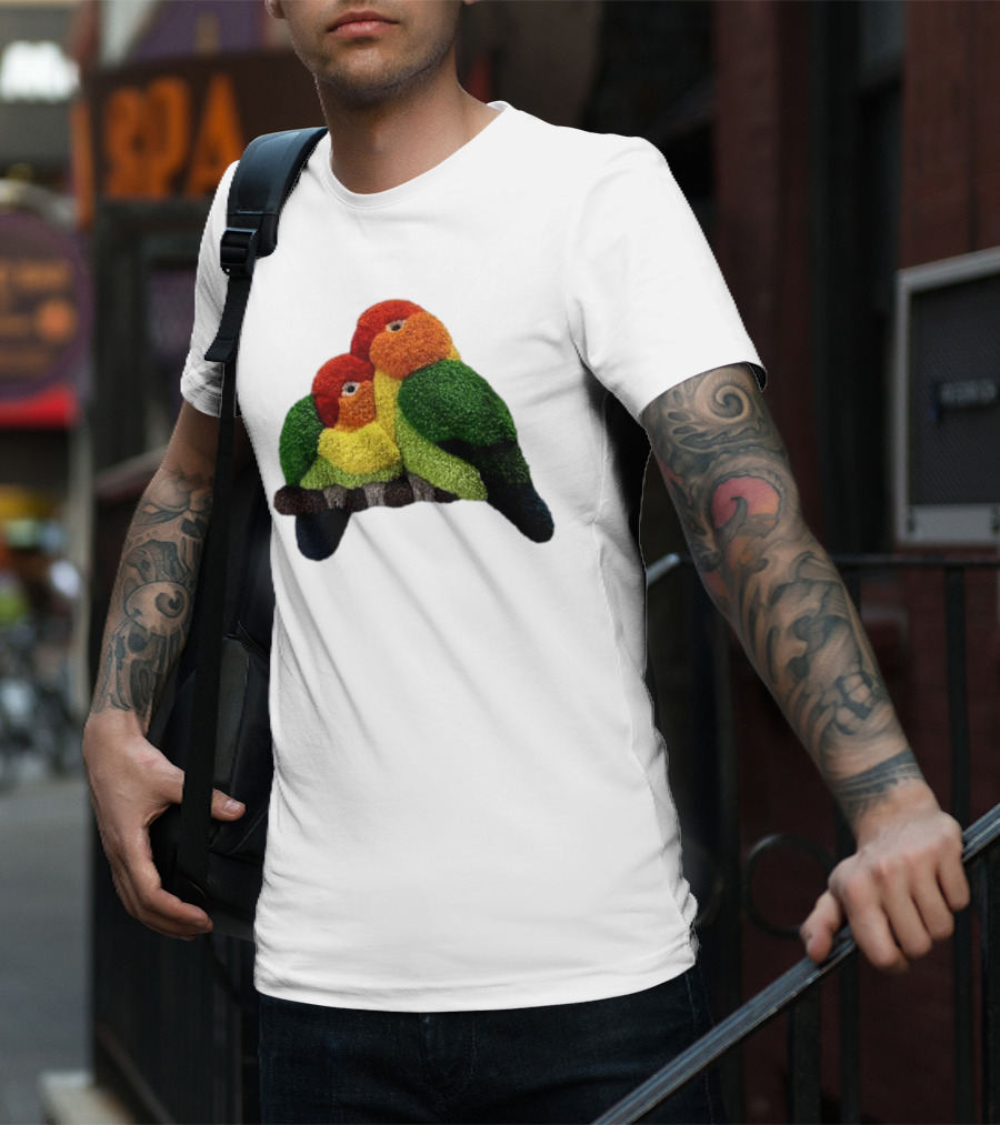 A Pair Of Lovely Parrots In Vibrant Cozy Colors T-Shirt