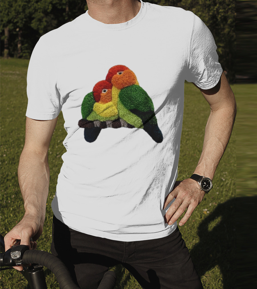 A Pair Of Lovely Parrots In Vibrant Cozy Colors T-Shirt