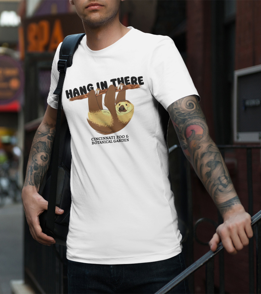 Hang In There Cincinnati Zoo And Botanical Garden Sloth T-Shirt