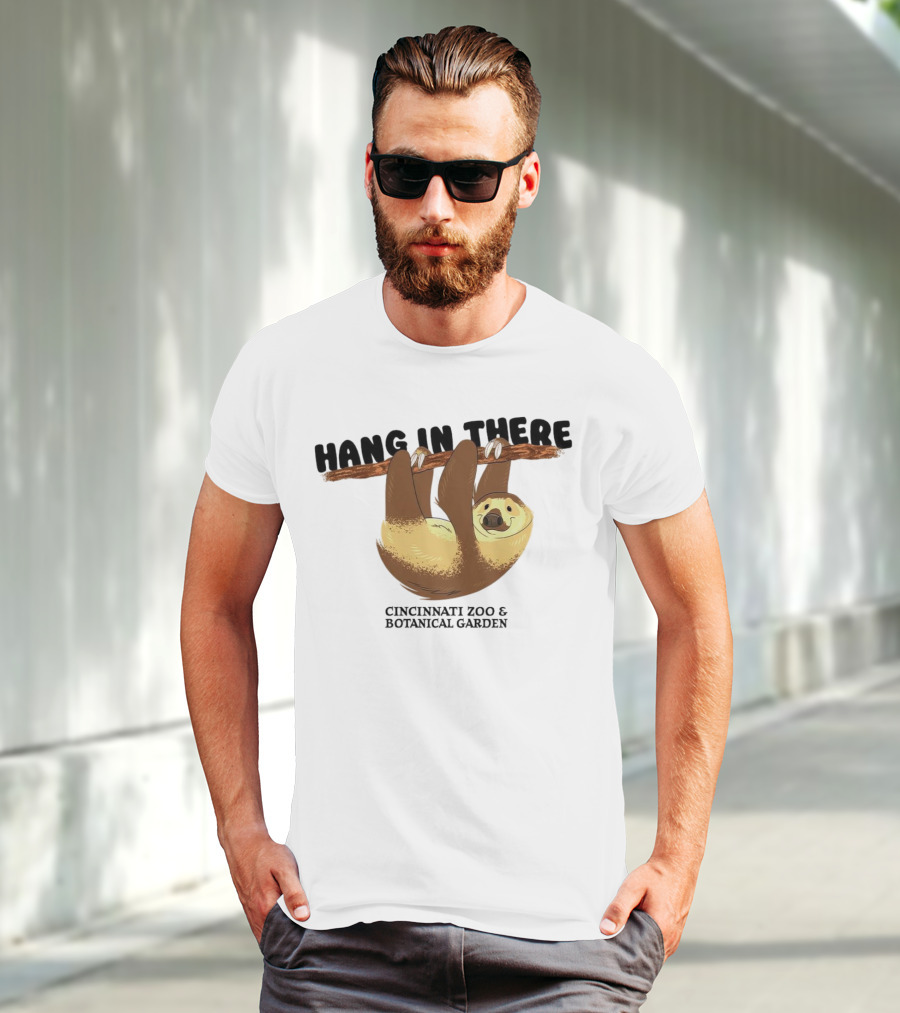Hang In There Cincinnati Zoo And Botanical Garden Sloth T-Shirt