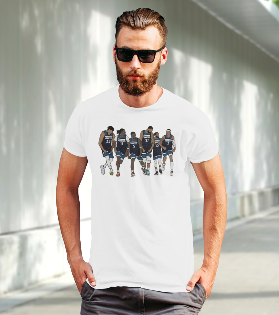 Kat Naz Ant Rudy Conley Amp Mcdaniels Minnesota Basketball Team Players T-Shirt