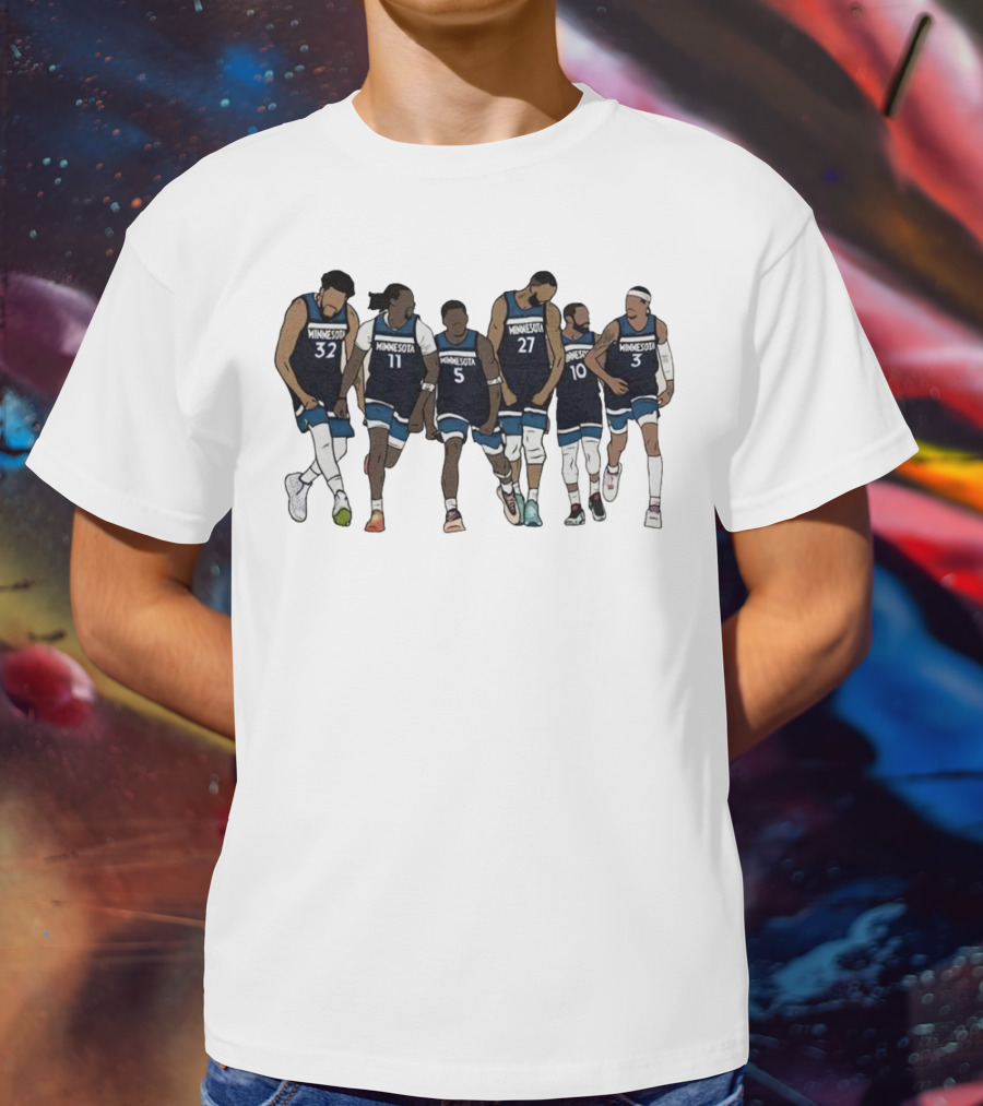 Kat Naz Ant Rudy Conley Amp Mcdaniels Minnesota Basketball Team Players T-Shirt