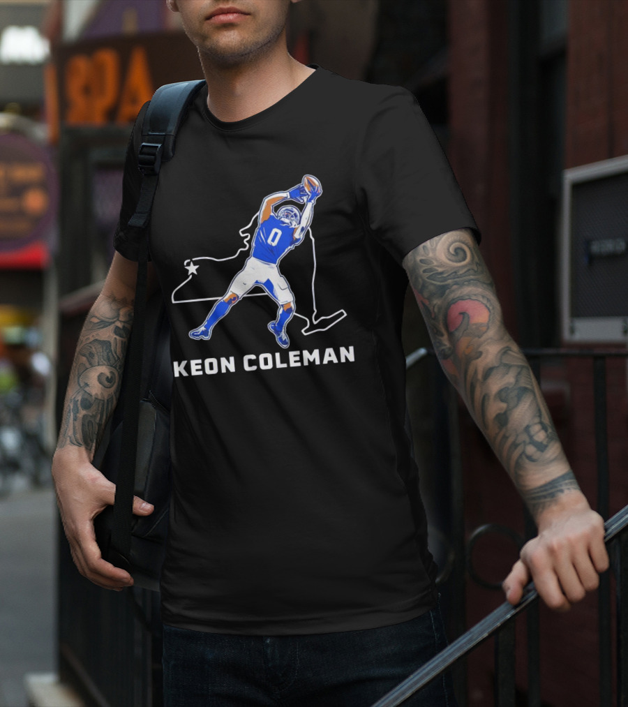 Keon Coleman Football Catch Buffalo State Star T-Shirt