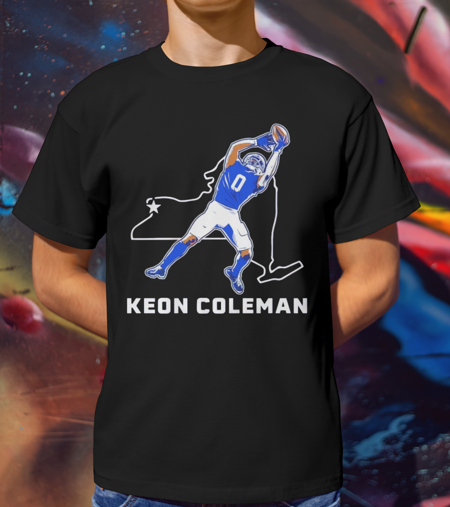 Keon Coleman Football Catch Buffalo State Star T-Shirt
