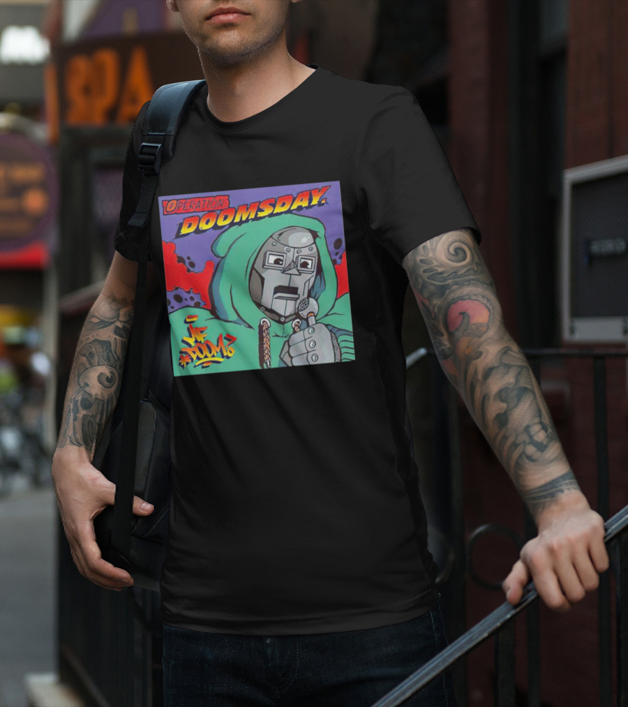 Operation Doomsday MF Doom Mask Hoodie Mic Comic T-Shirt