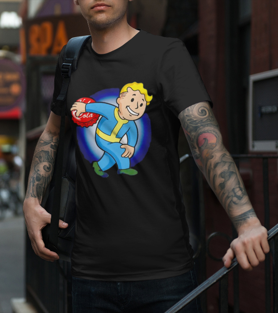 Vault Boy Nuka Cola Discobolus Pose T-Shirt