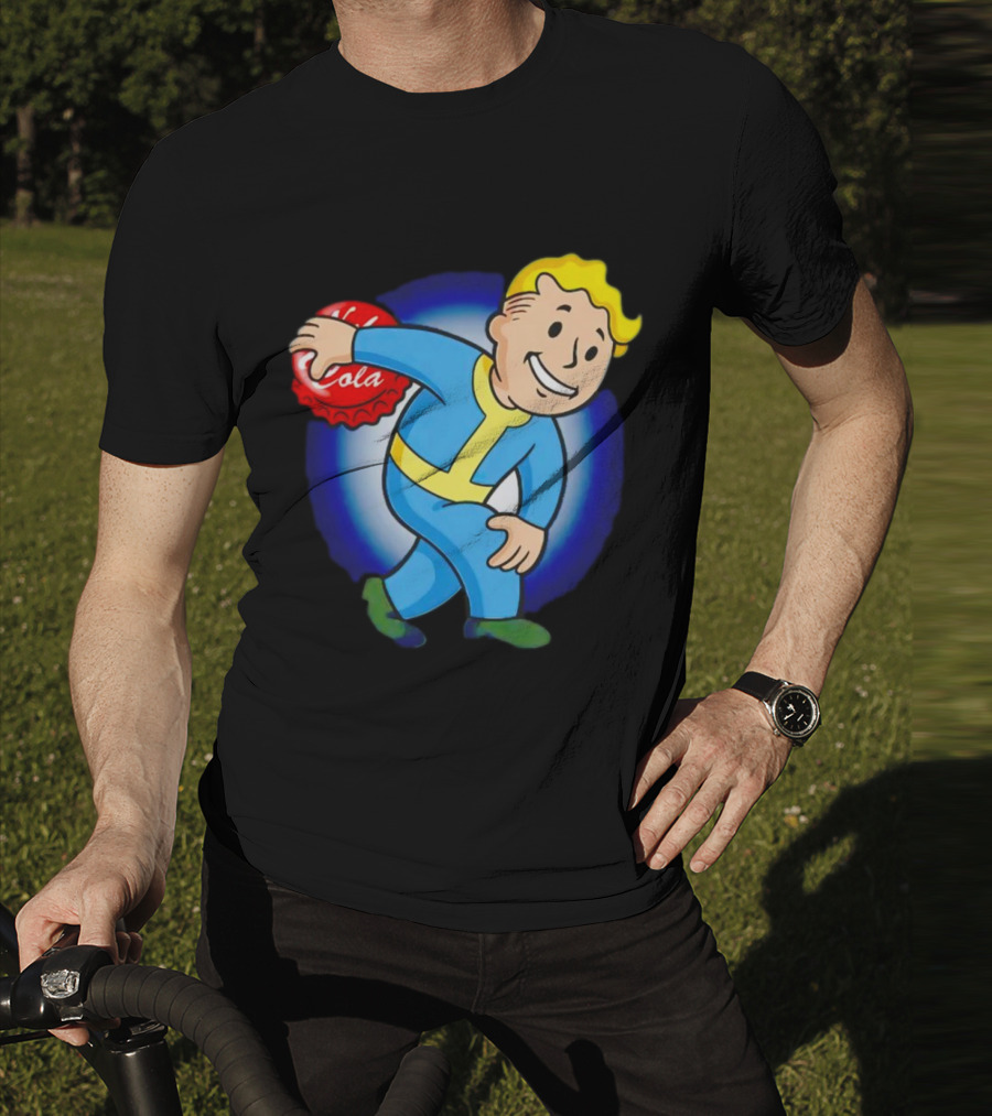 Vault Boy Nuka Cola Discobolus Pose T-Shirt