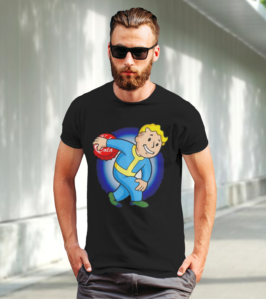 Vault Boy Nuka Cola Discobolus Pose T-Shirt