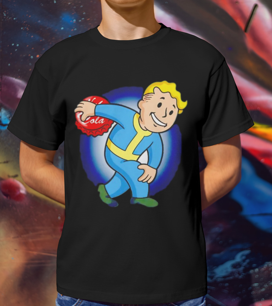 Vault Boy Nuka Cola Discobolus Pose T-Shirt