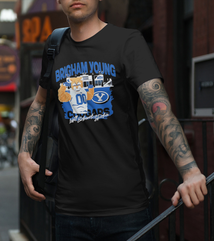 Brigham Young Cougars BYU Lavell Edwards Stadium T-Shirt